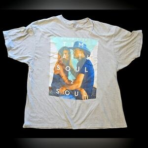 Tim & Faith Hill 2018 World Tour 2X Gray Tshirt Soul 2 Soul Tour Shirt Short Sle